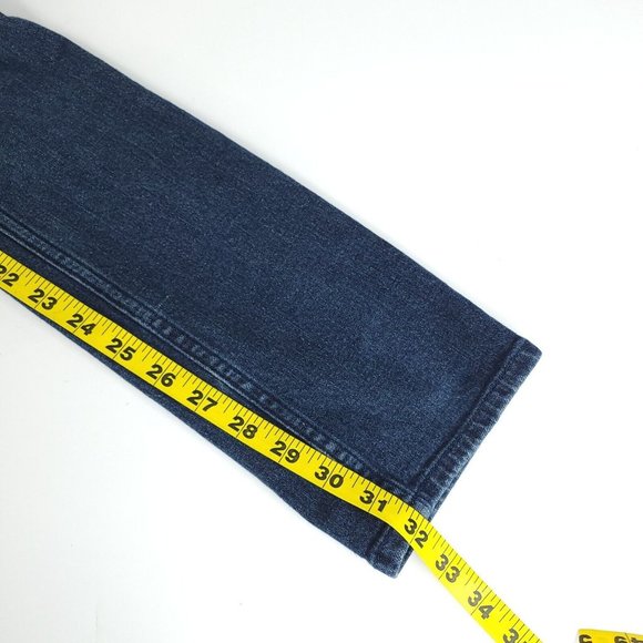Rude Jeans Mens 30 x 32 Super Skinny Dark Washed Blue Stretch Denim - Picture 7 of 11